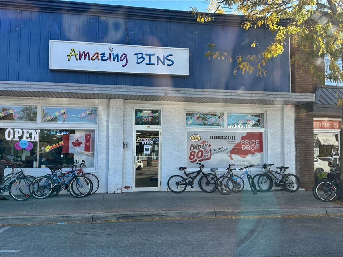 Amazing Bins Kingsville bin store in Unknown, Ontario — a Canadian liquidation store with daily price drops.