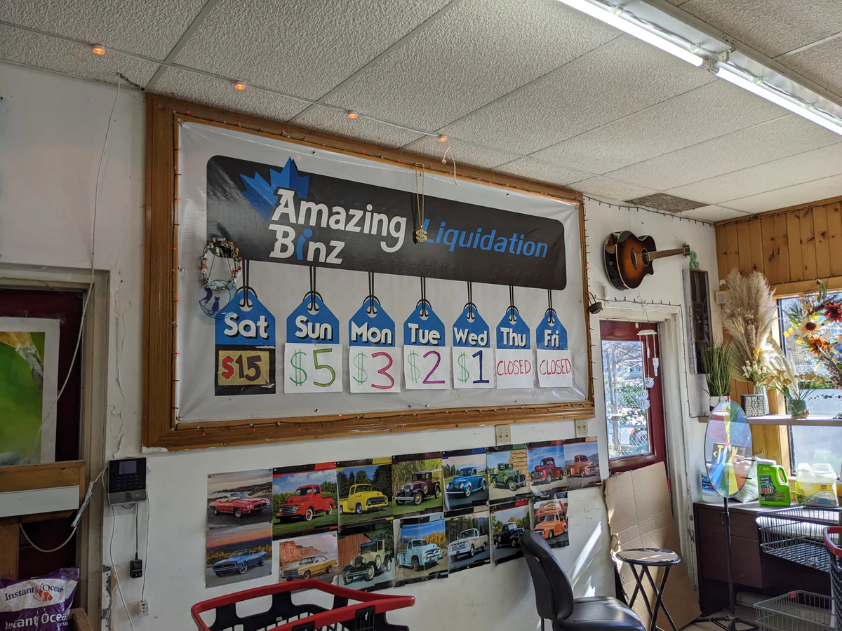 Amazing Binz bin store in St. Catharines, Ontario — a Canadian liquidation store with daily price drops.