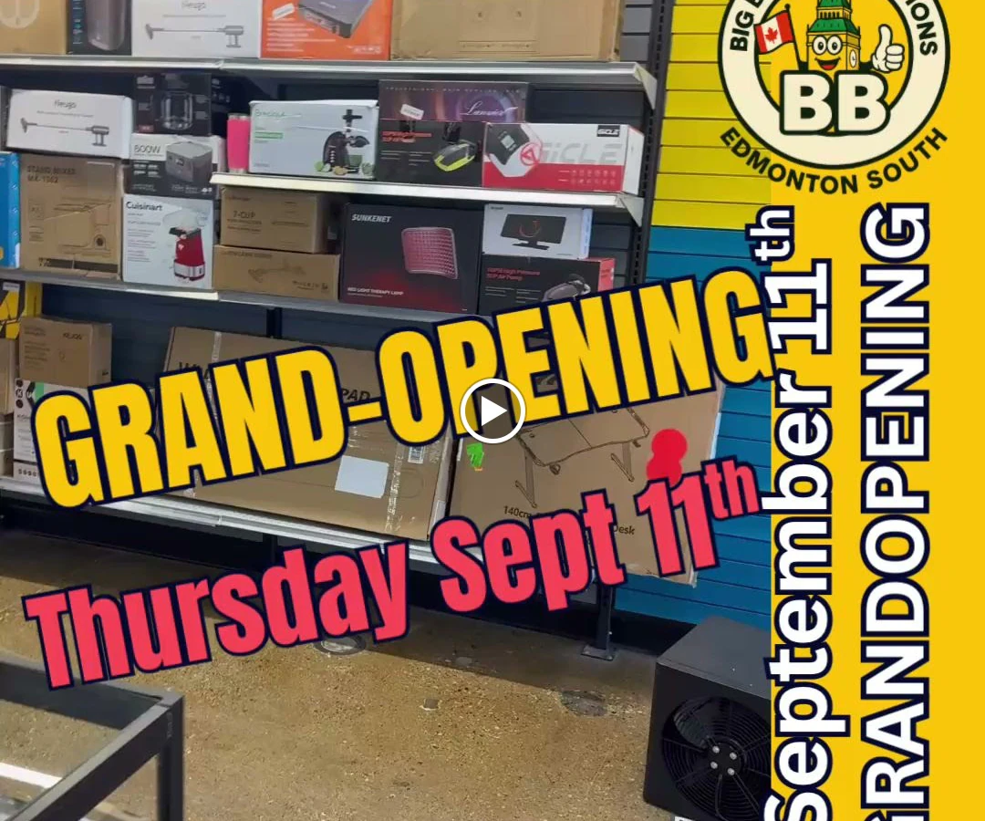 Big Bins Liquidation & Overstock bin store in Edmonton, Alberta — a Canadian liquidation store with daily price drops.