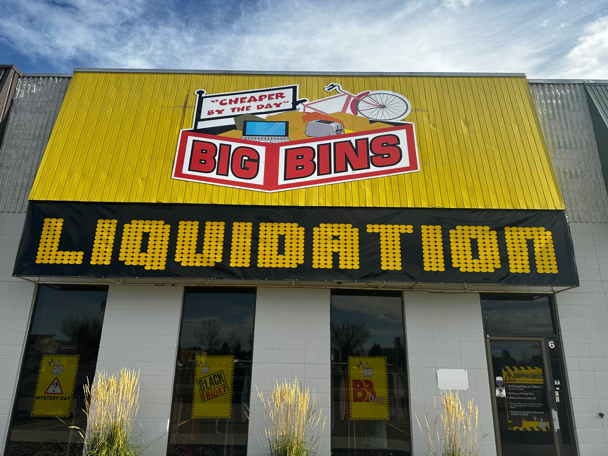 Big Bins Liquidation Red Deer bin store in Unknown, Alberta — a Canadian liquidation store with daily price drops.