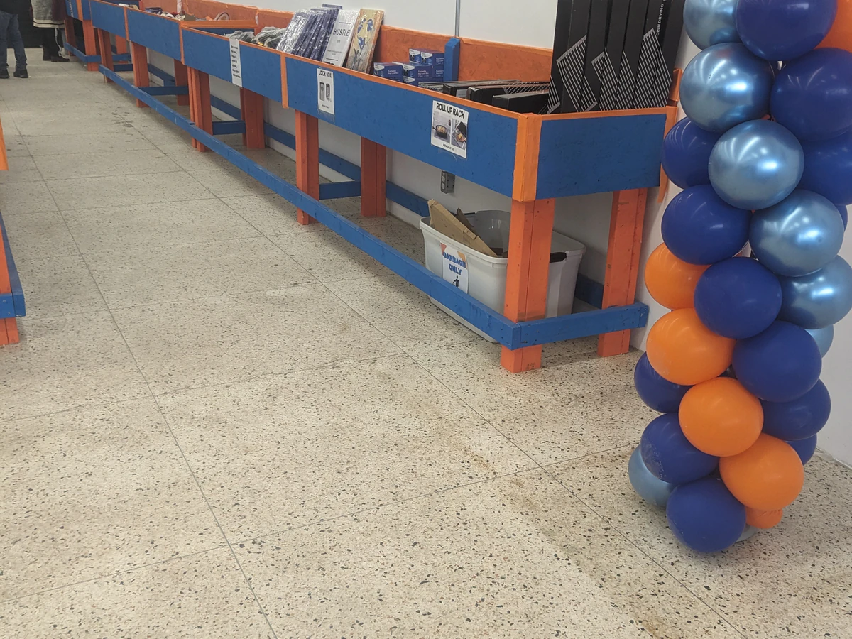 Bin City Liquidation bin store in Peterborough, Ontario — a Canadian liquidation store with daily price drops.