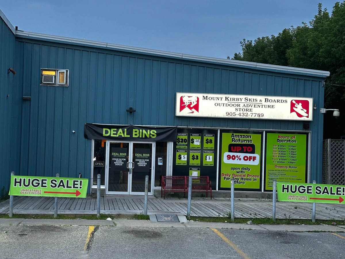 Deal Bins bin store in Oshawa, Ontario — a Canadian liquidation store with daily price drops.