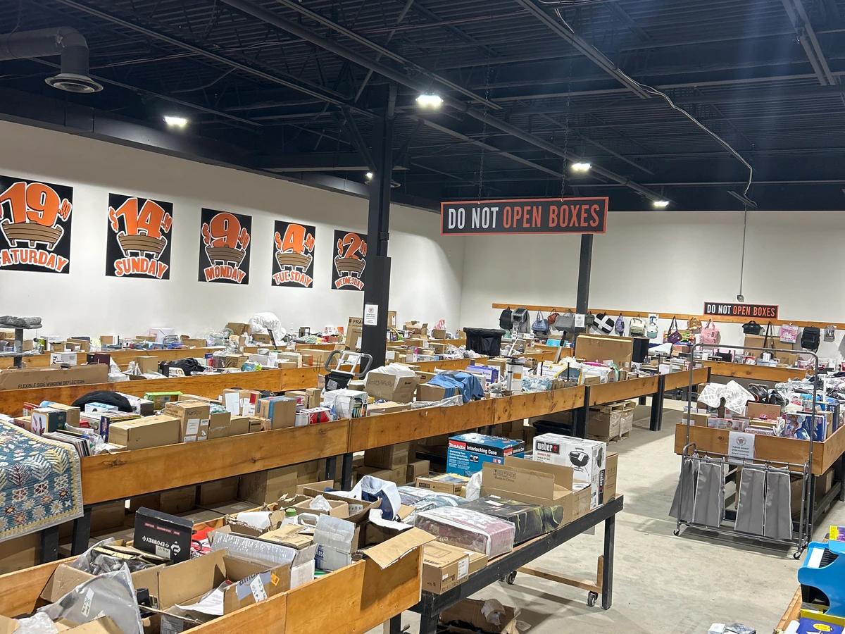 Mega Binz Steals & Deals bin store in Pembroke, Ontario — a Canadian liquidation store with daily price drops.