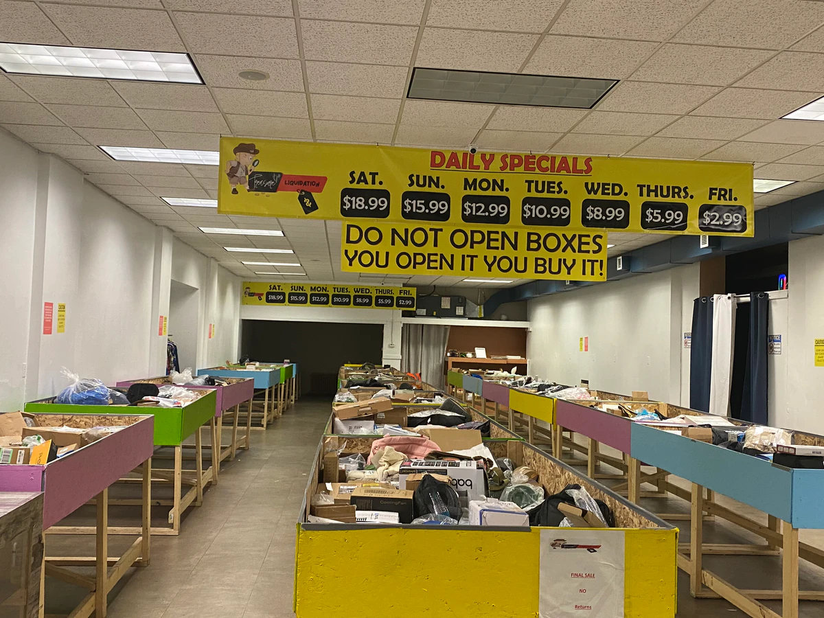 Treasure Bin bin store in Etobicoke, Ontario — a Canadian liquidation store with daily price drops.