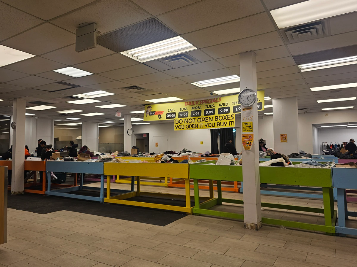 Treasure Bin Liquidation bin store in Whitby, Ontario — a Canadian liquidation store with daily price drops.