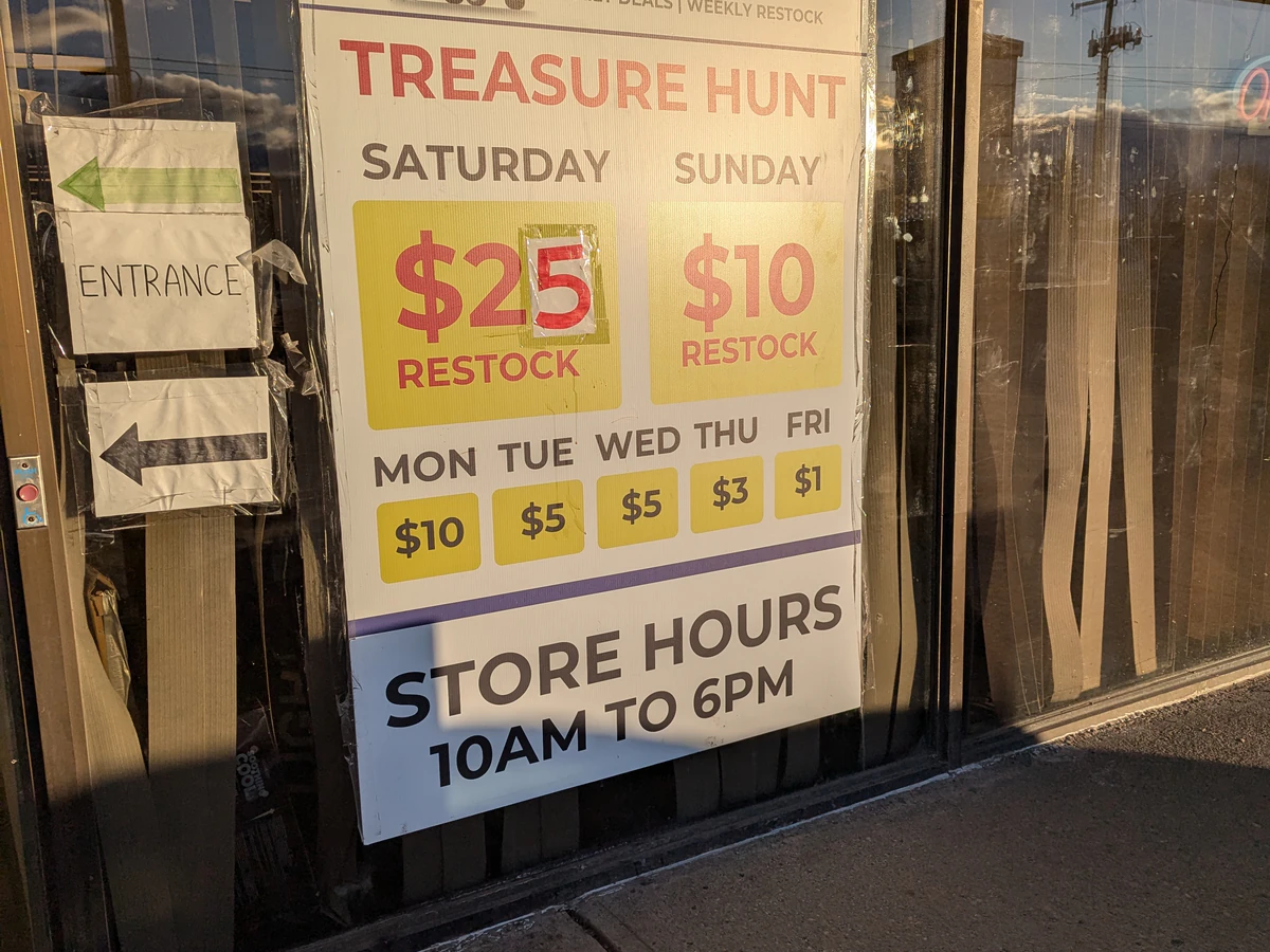 Treasure Hunt Calgary bin store in Unknown, Alberta — a Canadian liquidation store with daily price drops.