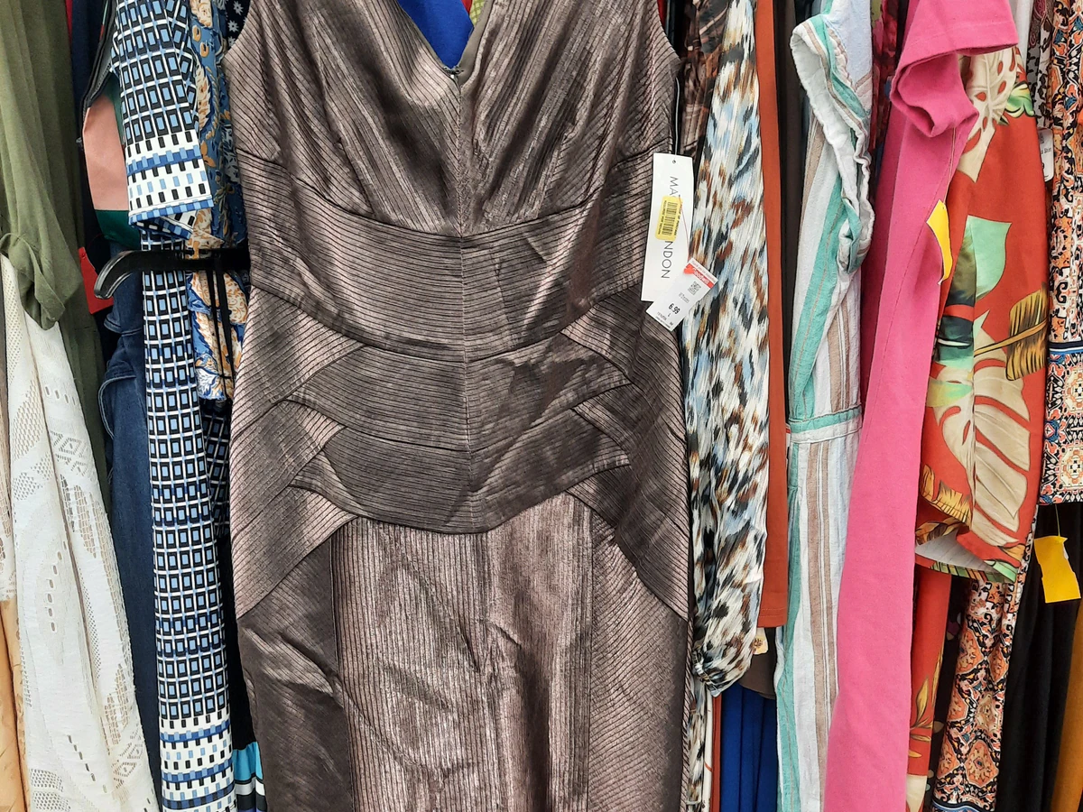 Goodwill East in New Orleans, Louisiana, featuring the main entrance and checkout area of the thrift shop.