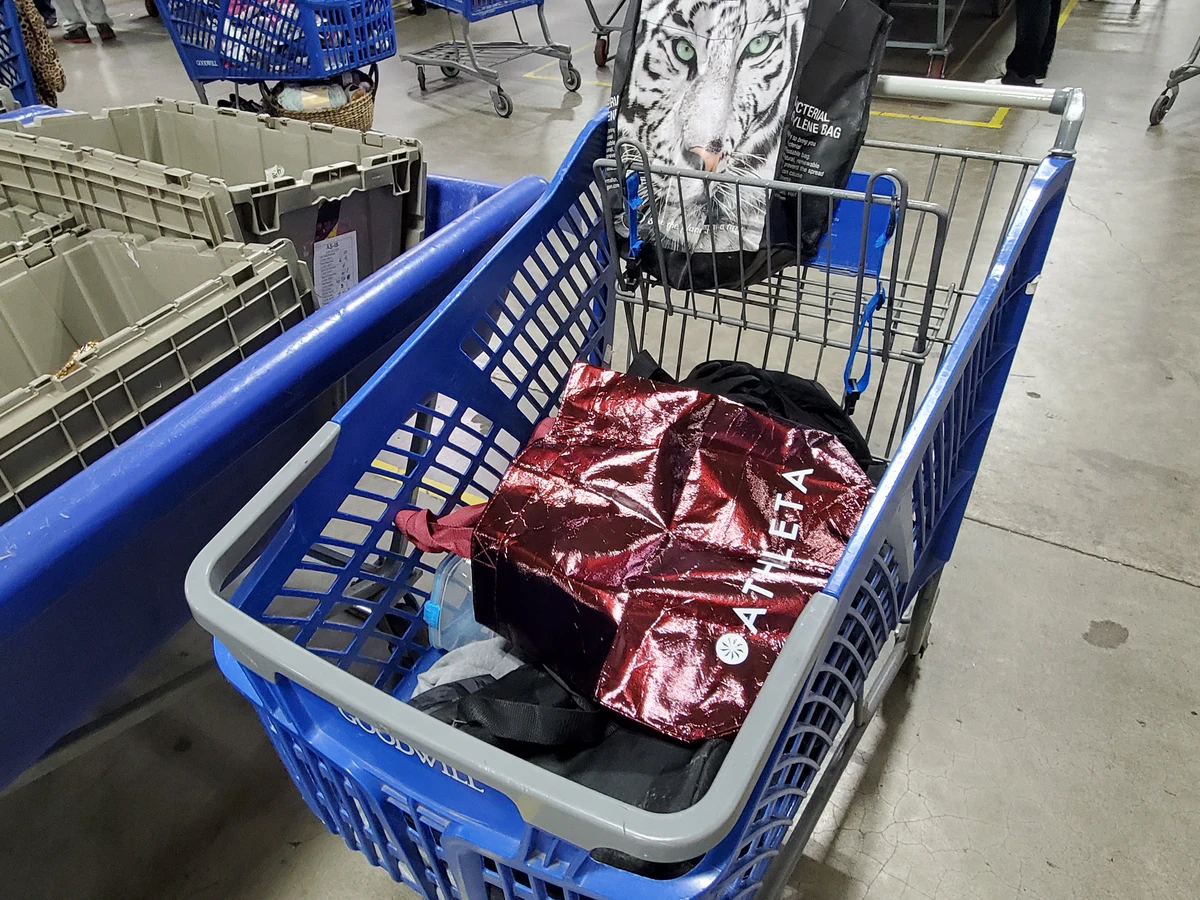 Goodwill Industries of the Columbia Willamette, a Goodwill thrift store featuring the main entrance and checkout area of the.