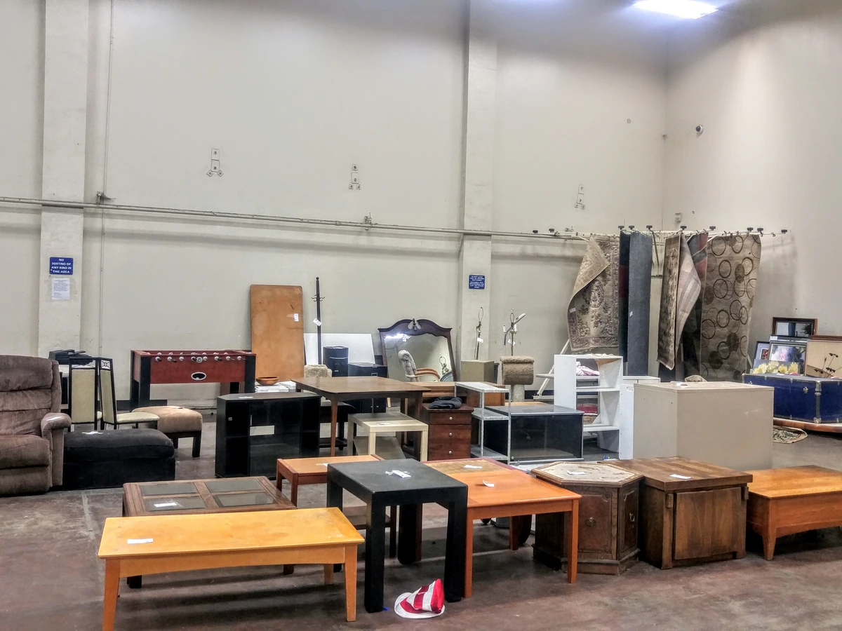 Goodwill Industries Sacramento Valley & Northern Nevada, a Goodwill outlet store showing the donation entrance and bulk pric.