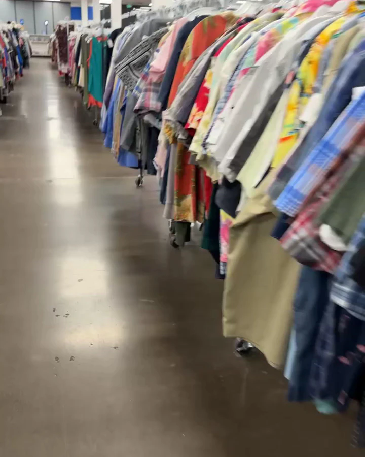Goodwill Industries Sacramento Valley & Northern Nevada, a Goodwill outlet store displaying a large open layout with rows of.