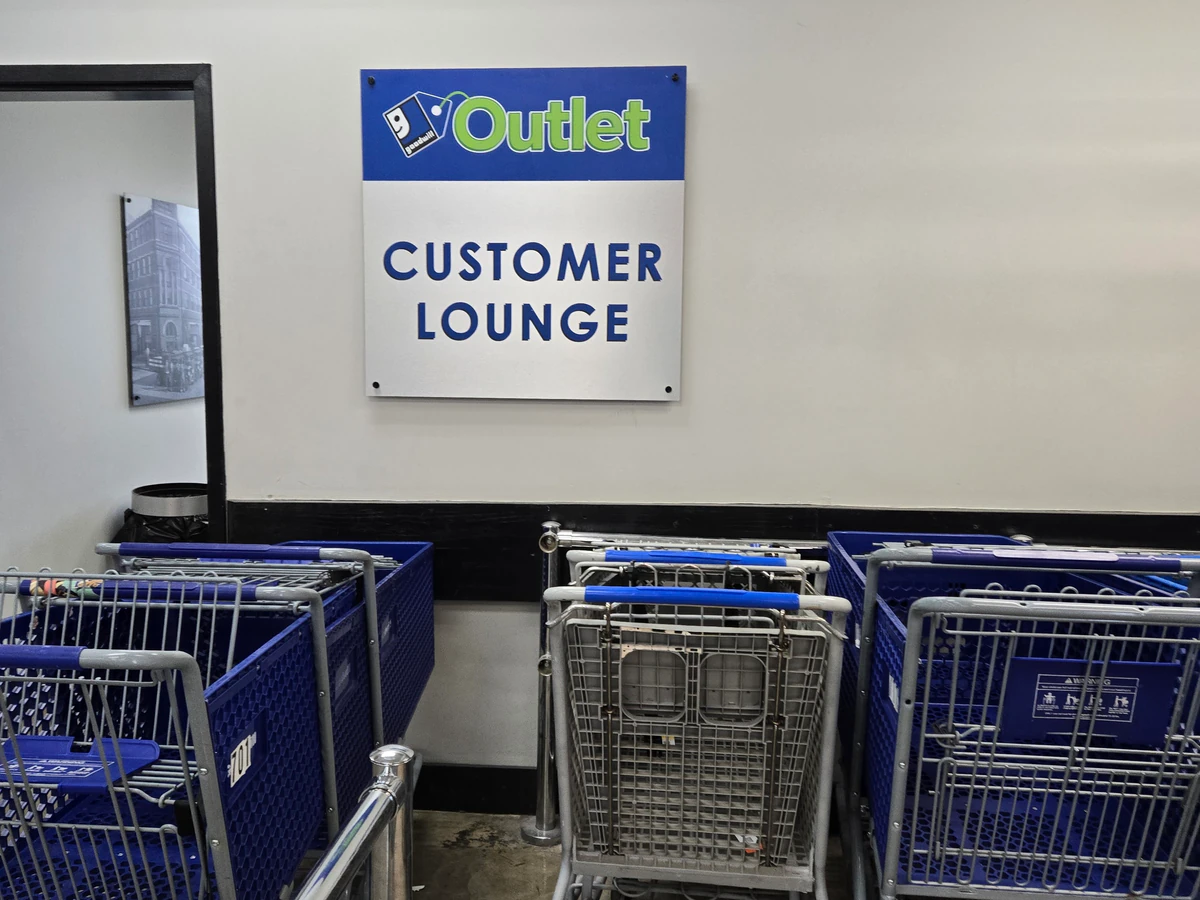 Goodwill Outlet in Fort Myers, Florida, a Goodwill outlet store displaying a large open layout with rows of donation bins.