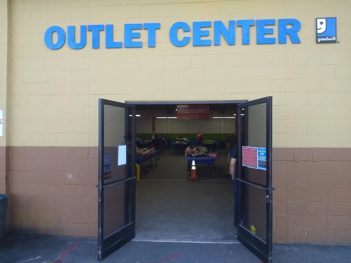 Goodwill Redwood Empire in Santa Rosa, California, featuring the main entrance and checkout area of the thrift shop.