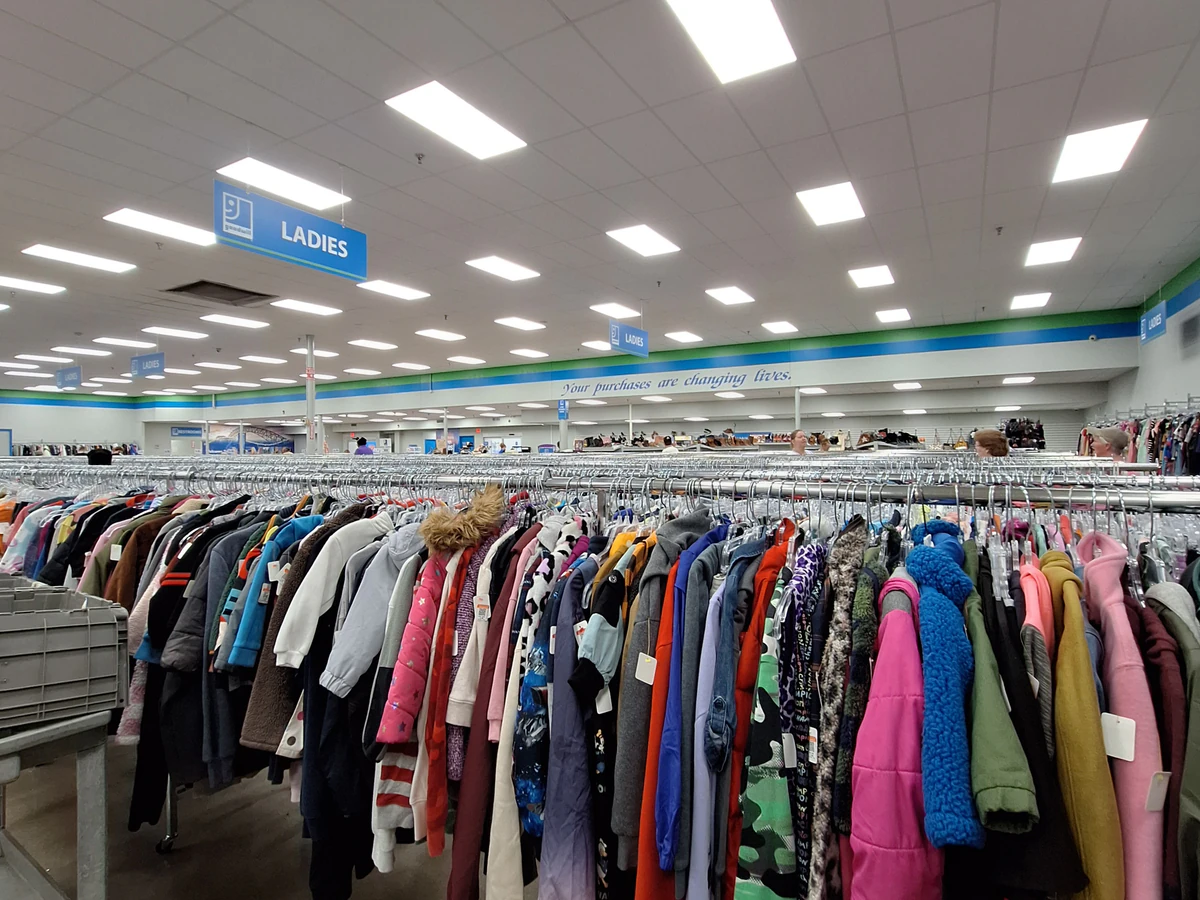 Goodwill Store in Memphis, Tennessee, featuring the main entrance and checkout area of the thrift shop.