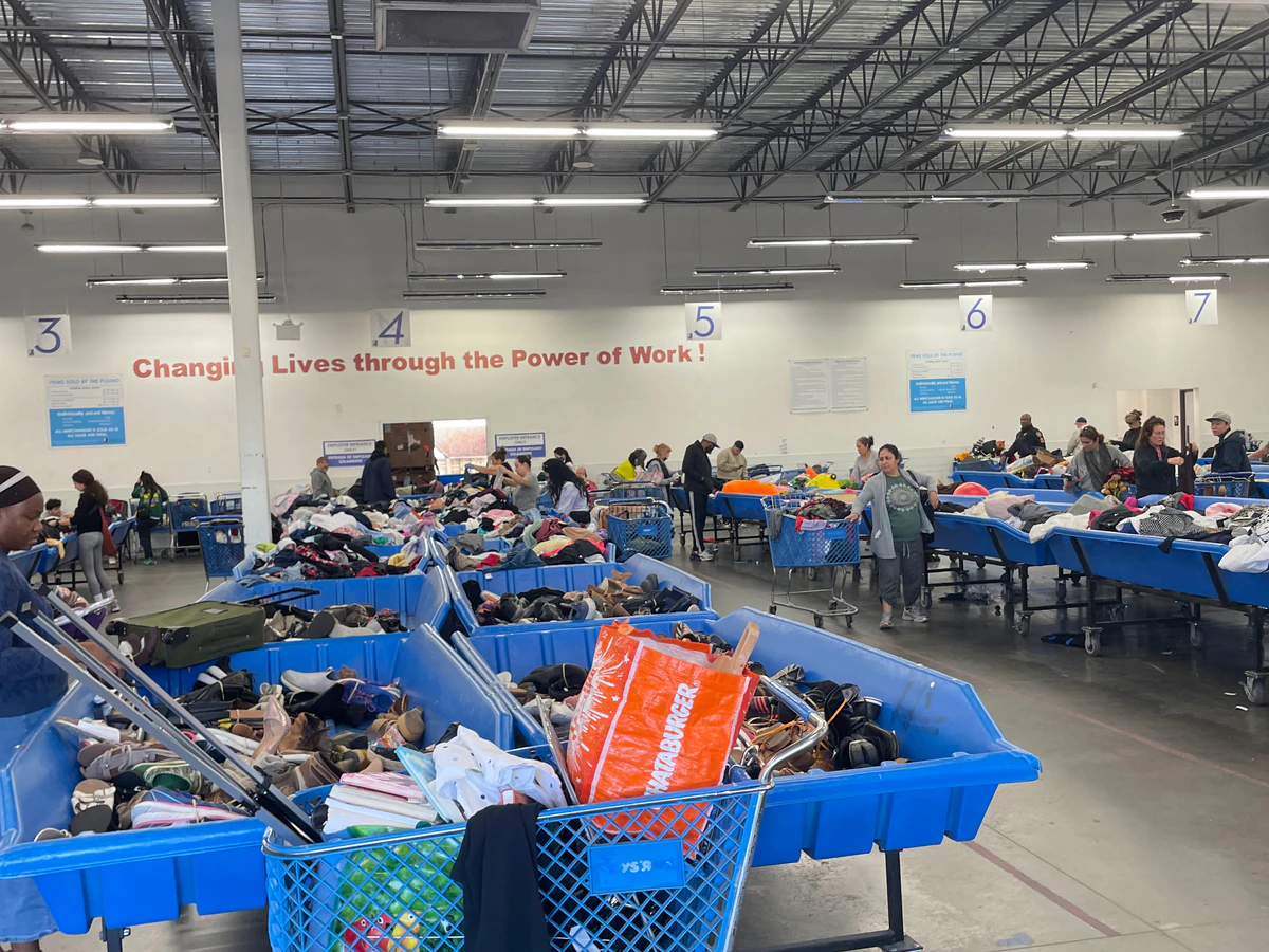 Goodwill Thrift Store - South Cypress in Katy, Texas, featuring the main entrance and checkout area of the thrift shop.