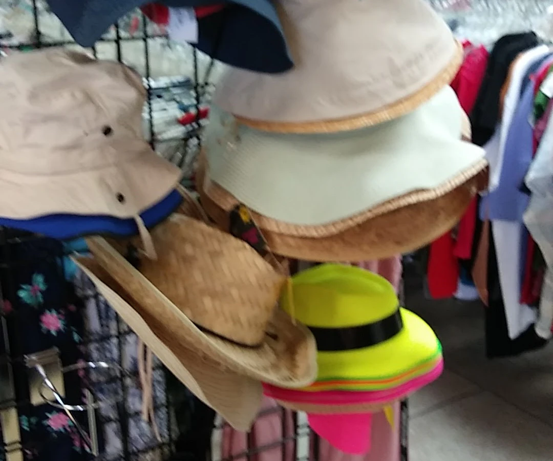 Heart of Texas Goodwill Industries in Harker Heights, Texas, showing rows of affordable footwear and accessories for sale.