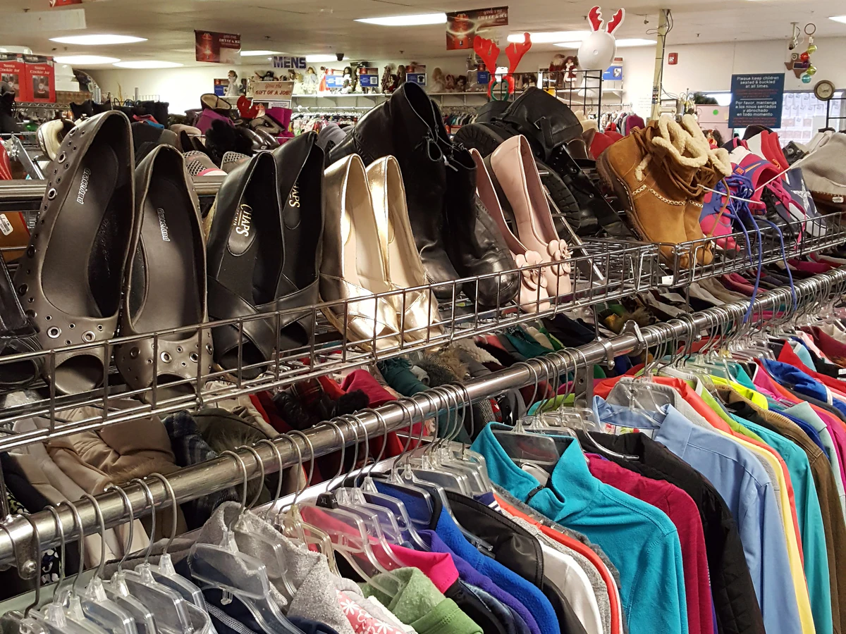 Heart of Texas Goodwill Industries, a Goodwill thrift store featuring the main entrance and checkout area of the thrift shop.
