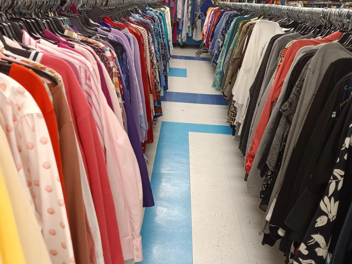 Triad Goodwill Store & Donation Center, a Goodwill thrift store highlighting the spacious interior layout of the retail stor.