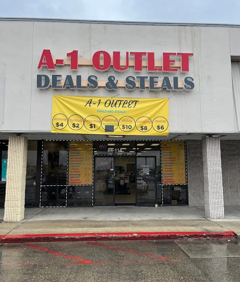 A-1 Outlet | Deals and Steals interior merchandise display - outlet store in gretna, louisiana.