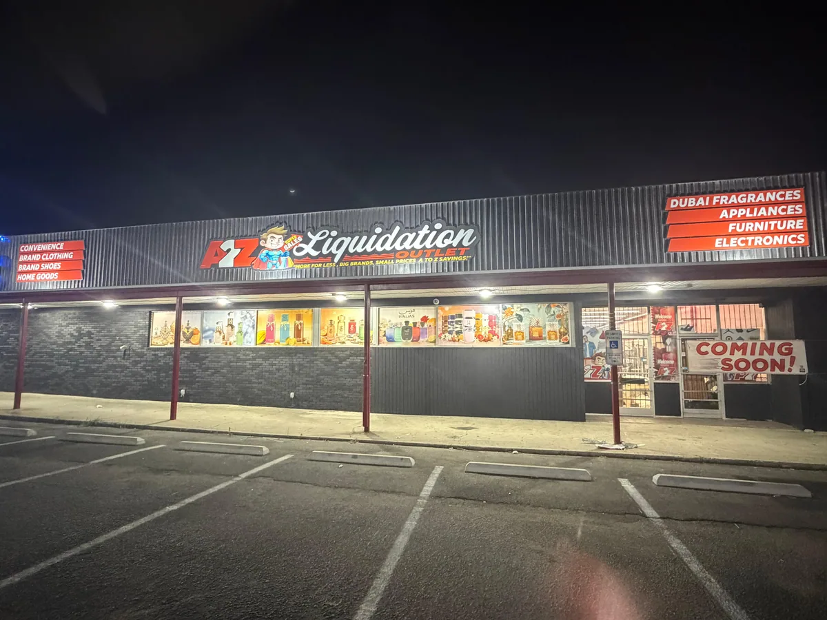 A2Z Liquidation Outlet bin store in Rocky Mount, NC — a liquidation store with daily price drops.