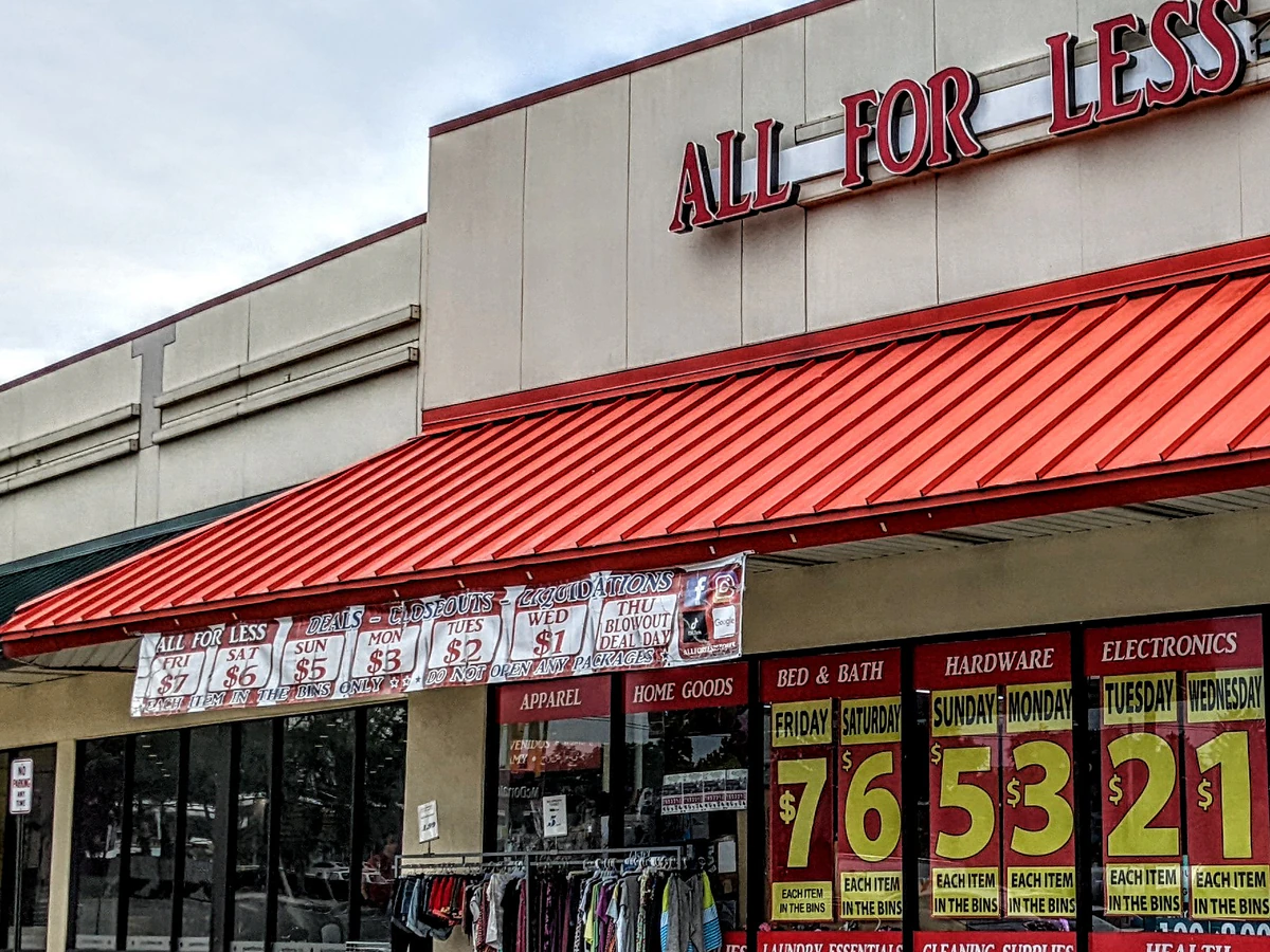 All for Less Bin Store South Amboy interior merchandise display - liquidator.