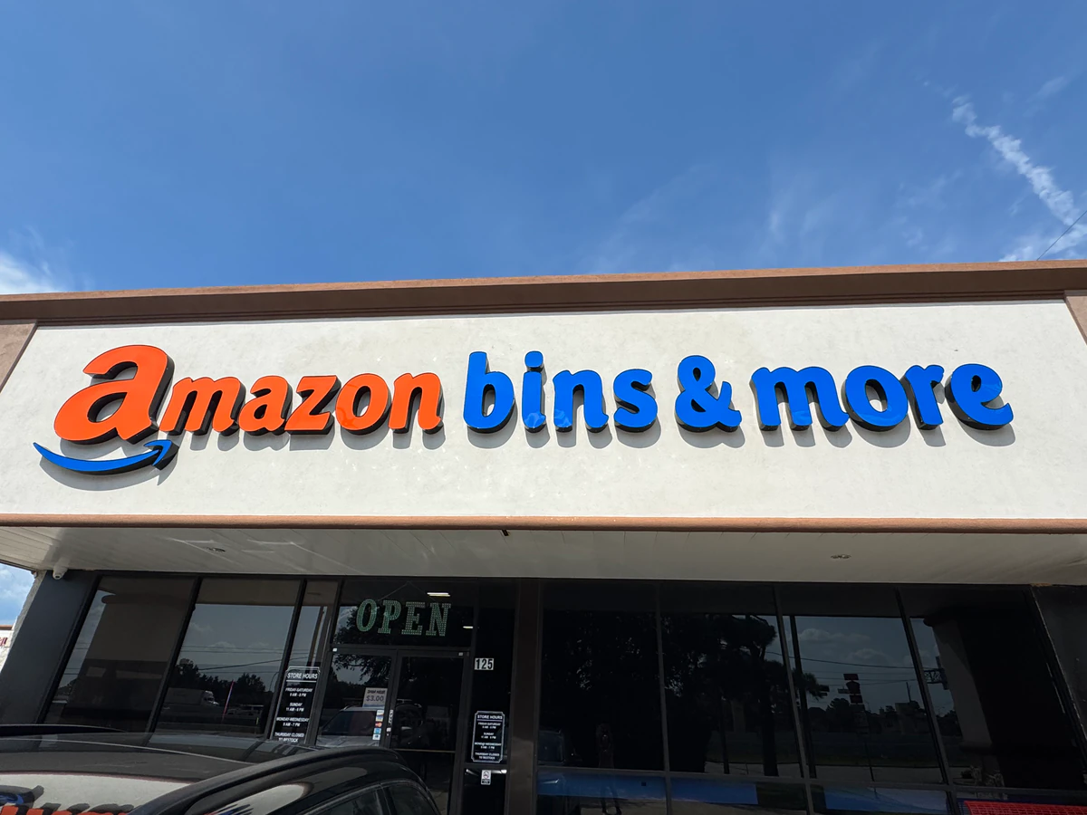 Amazon Bins and More interior merchandise display - general store in tomball, texas.