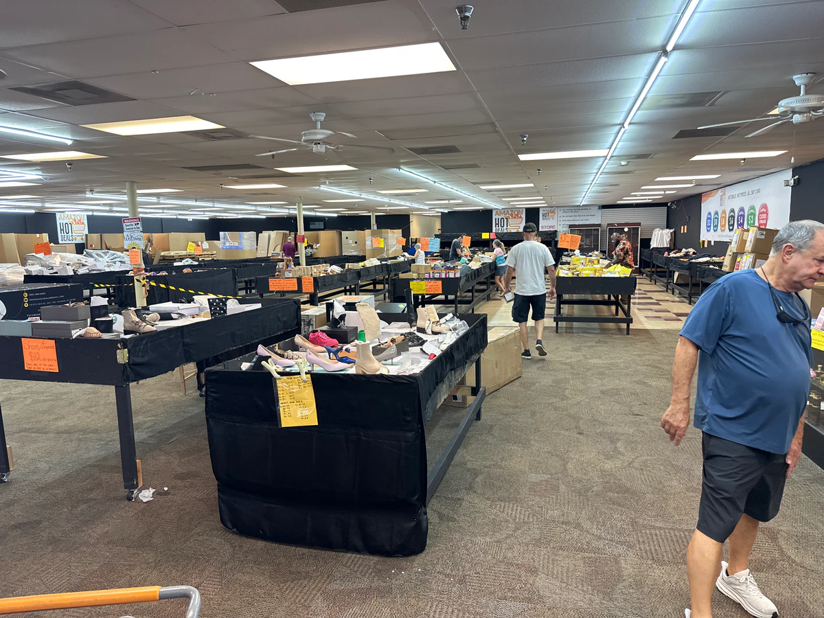 Amazon Hot Deals Store interior merchandise display - store in leesburg, florida.