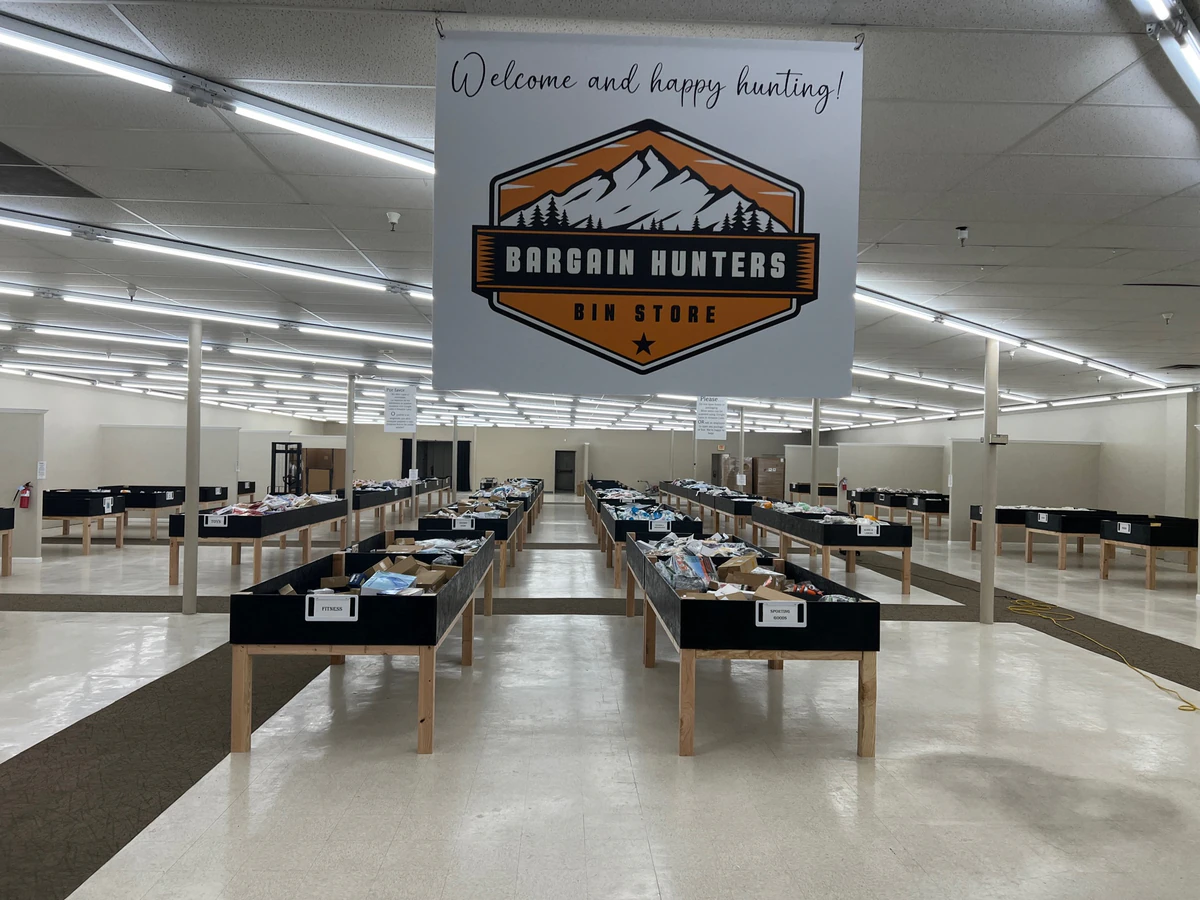 Bargain Hunters Bin Store interior merchandise display - discount store in idaho falls, idaho.