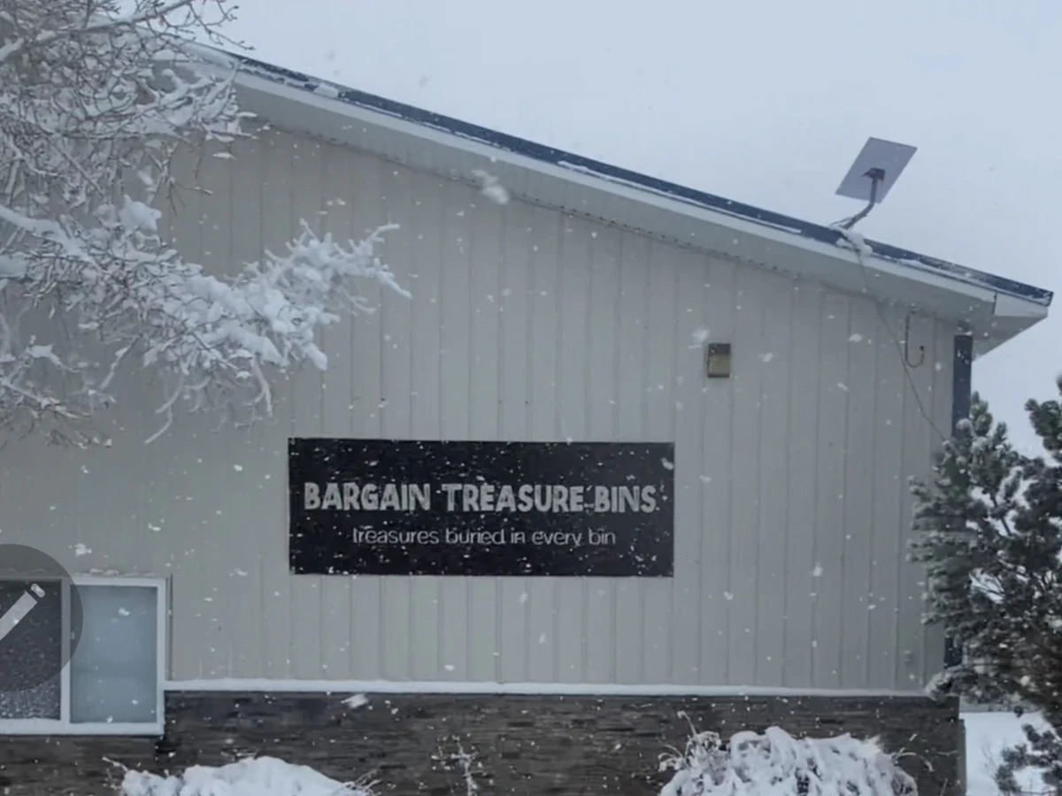 Bargain Treasure Bins interior merchandise display - discount store in rexburg, idaho.