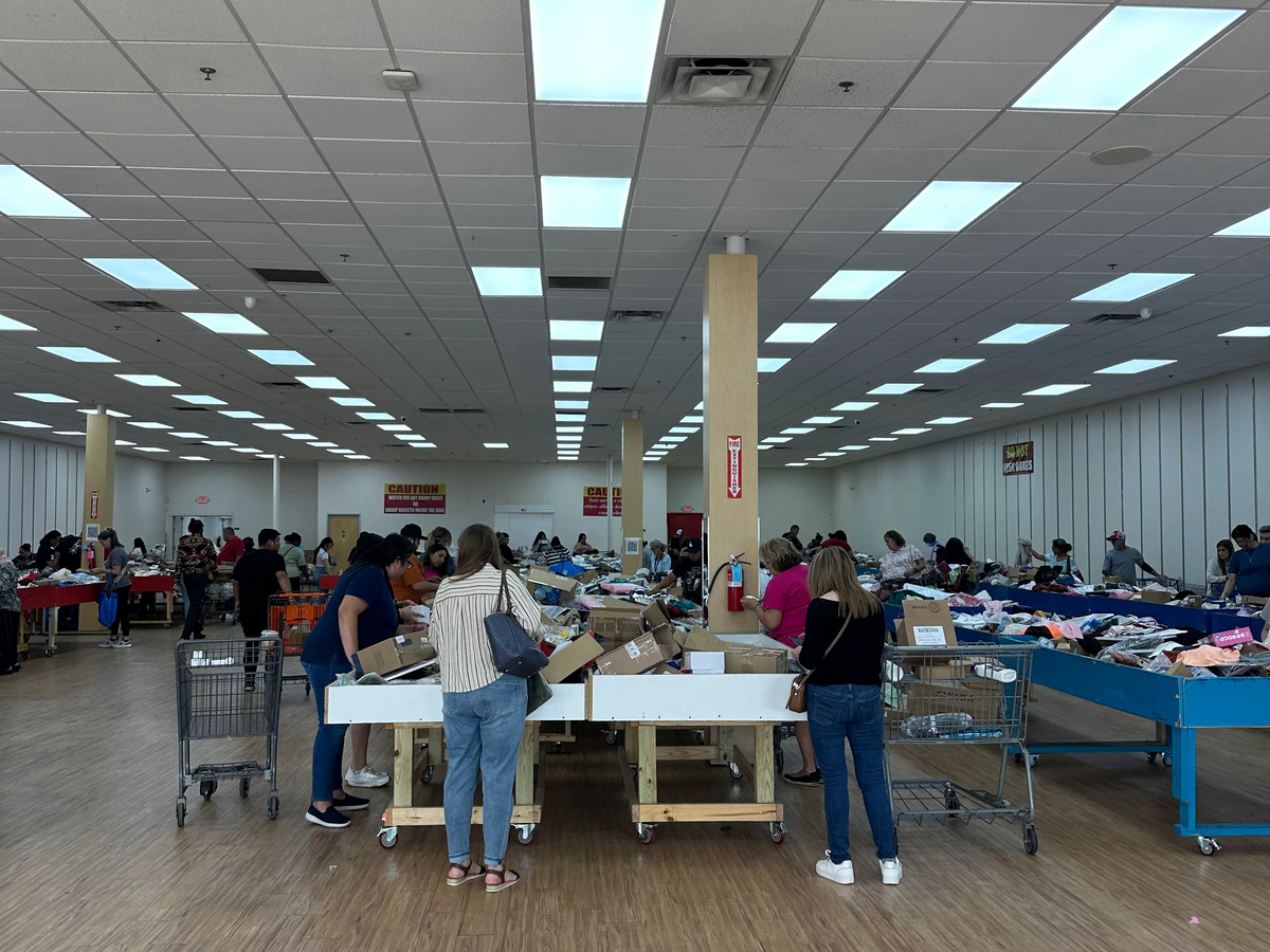 Bargains Depot interior merchandise display - store in san antonio, texas.