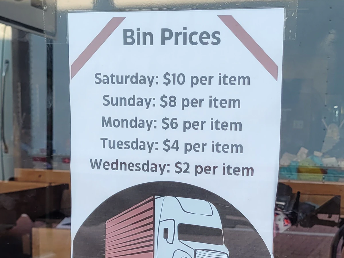 BGS Bins, Pallets & More LLC interior merchandise display - discount store in albion, michigan.