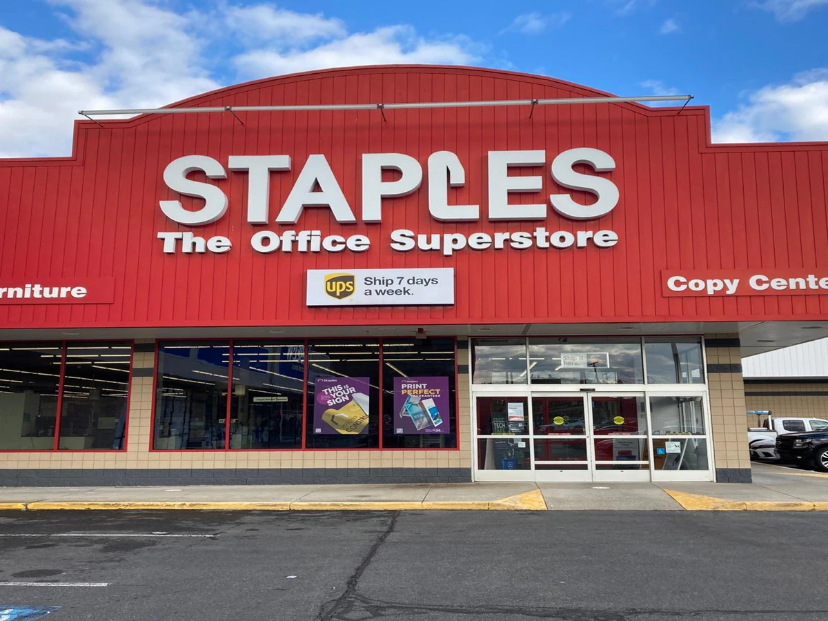 Bin Wins Saugus (Inside Staples store) interior merchandise display - office supply store in saugus, massachusetts.