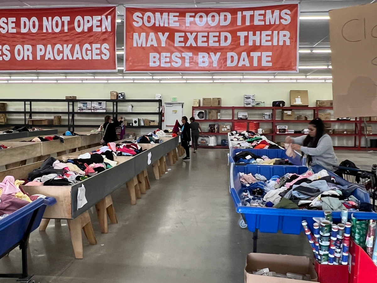 Bins & Deals interior merchandise display - discount store in el monte, california.