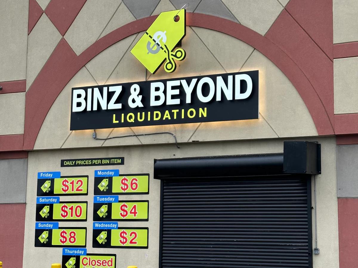 BINZ and BEYOND interior merchandise display - discount store in detroit, michigan.