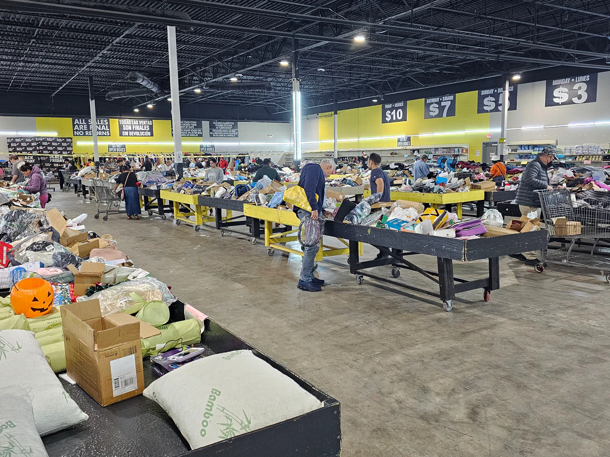 Black Friday Deals interior merchandise display - discount store in houston (three locations), texas.