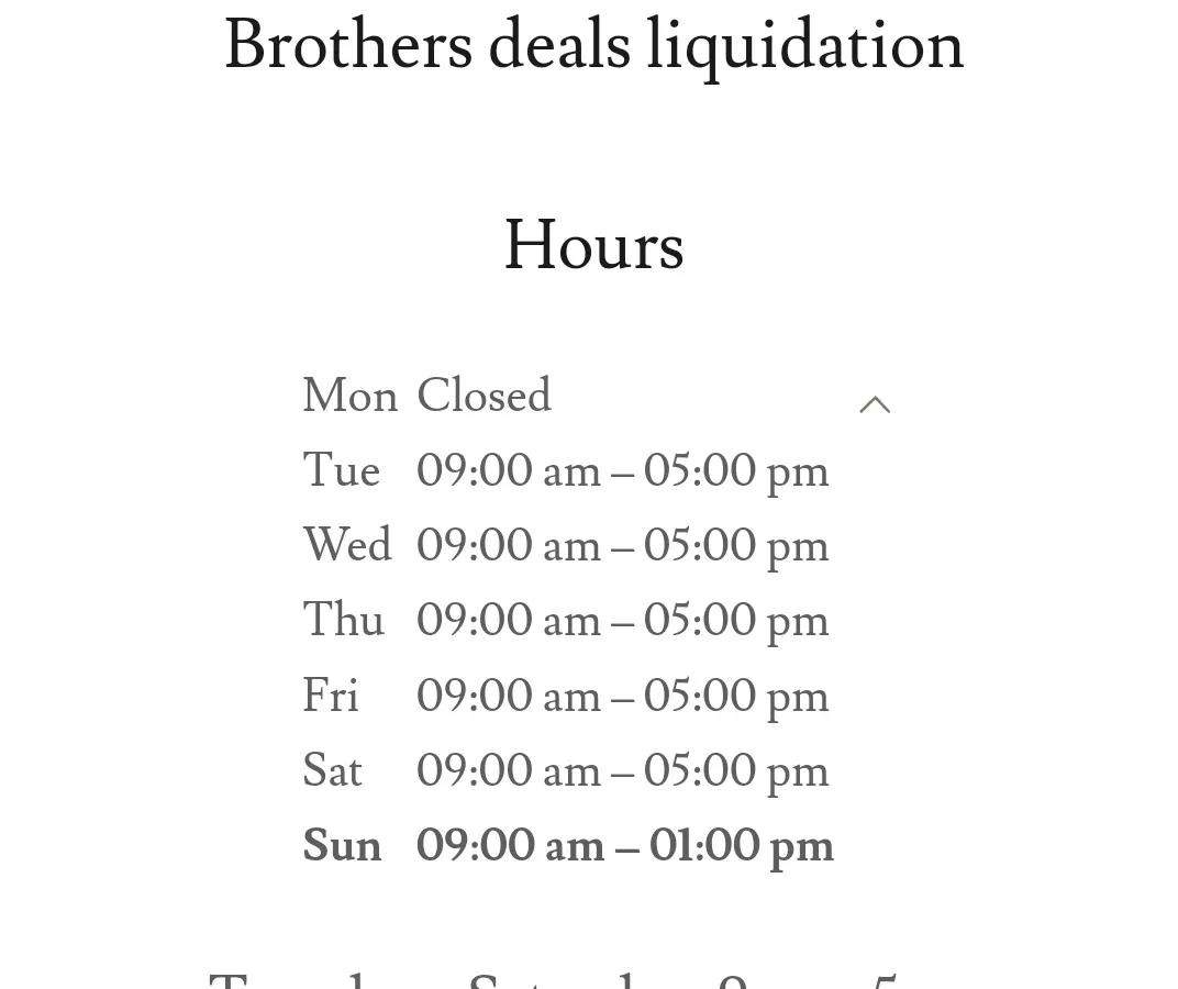 Brothers Deals interior merchandise display - liquidator in fresno, california.