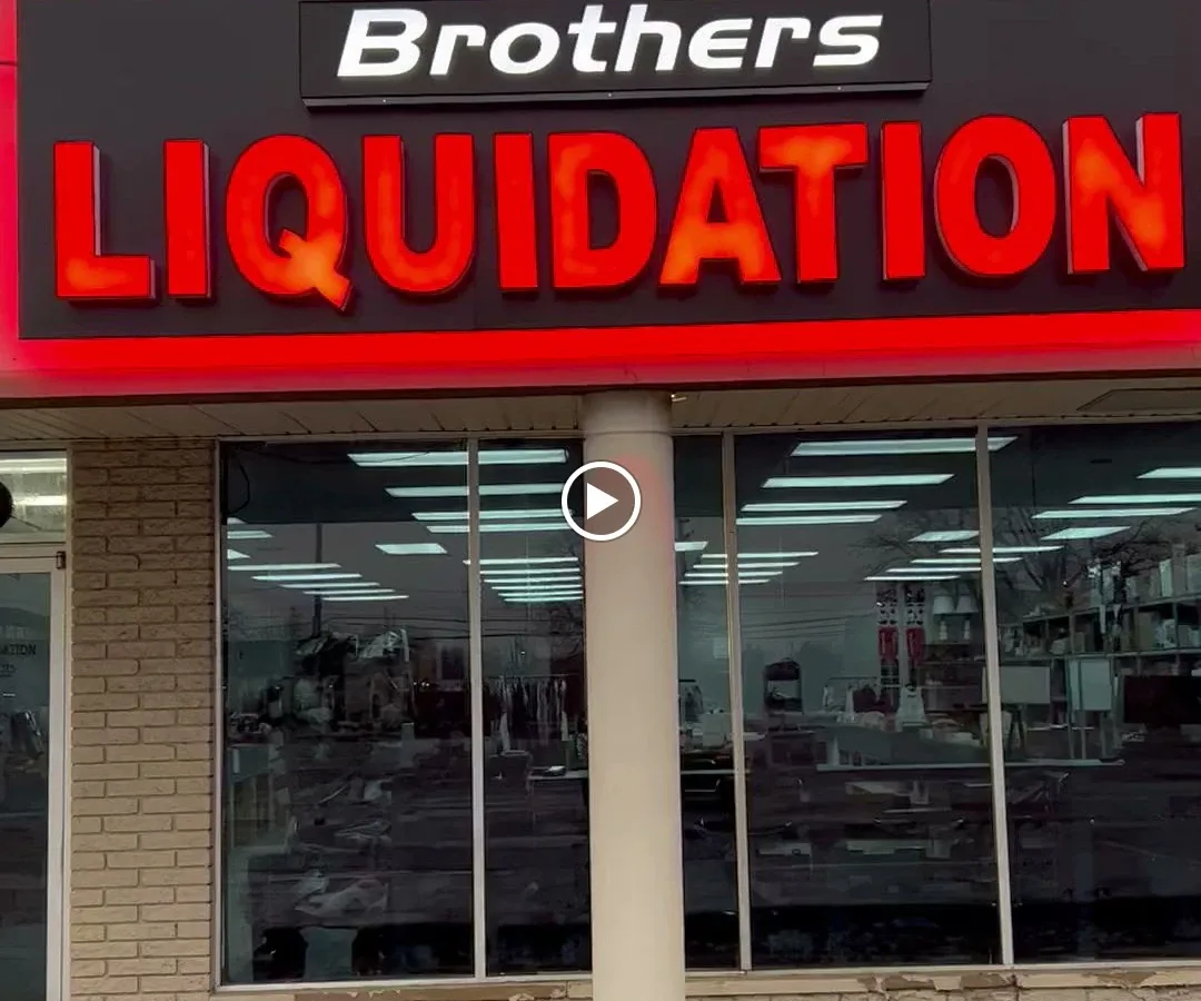 Brothers Liquidation interior merchandise display - discount store in sterling heights, michigan.