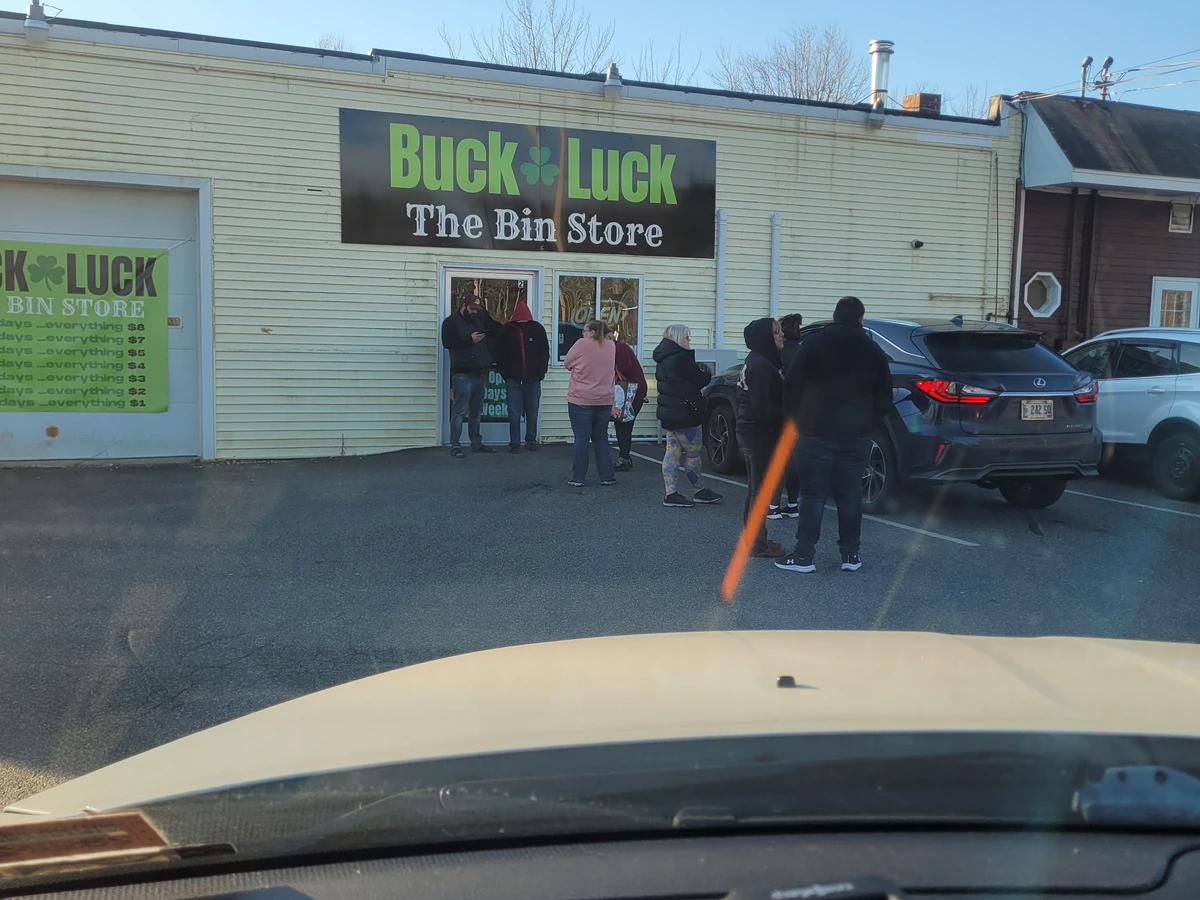 Buck Luck The Bin Store interior merchandise display - bin store in scarborough, maine.