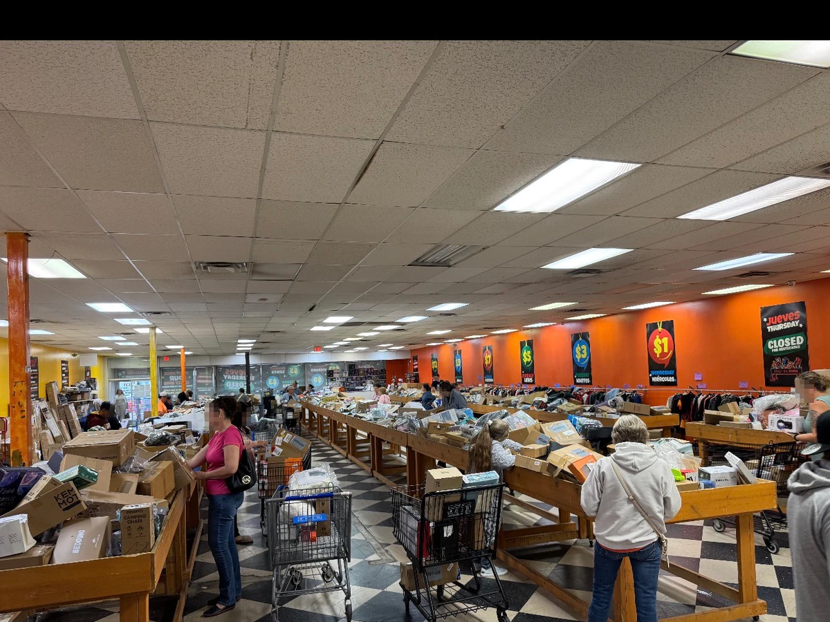 Crazy Bin Store #1 interior merchandise display - discount store in wichita, kansas.