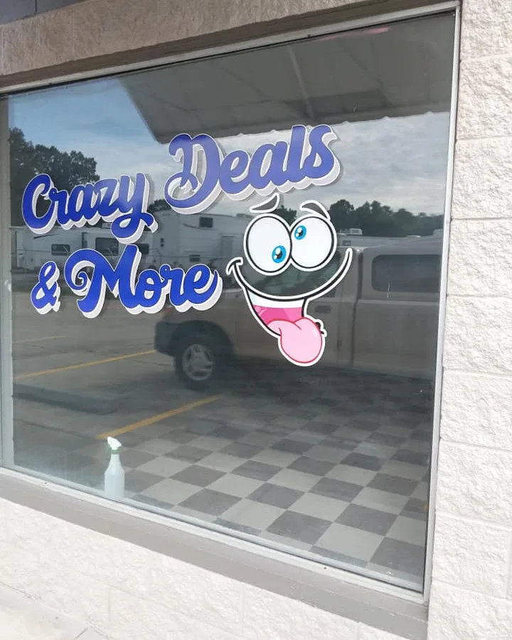 Crazy Deals and More interior merchandise display - discount store in ringgold, georgia.