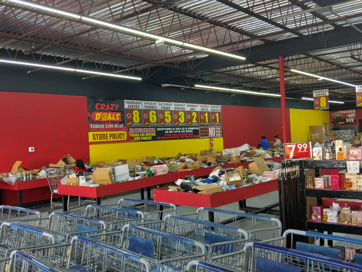 Crazy Deals McKinney interior merchandise display - liquidator.