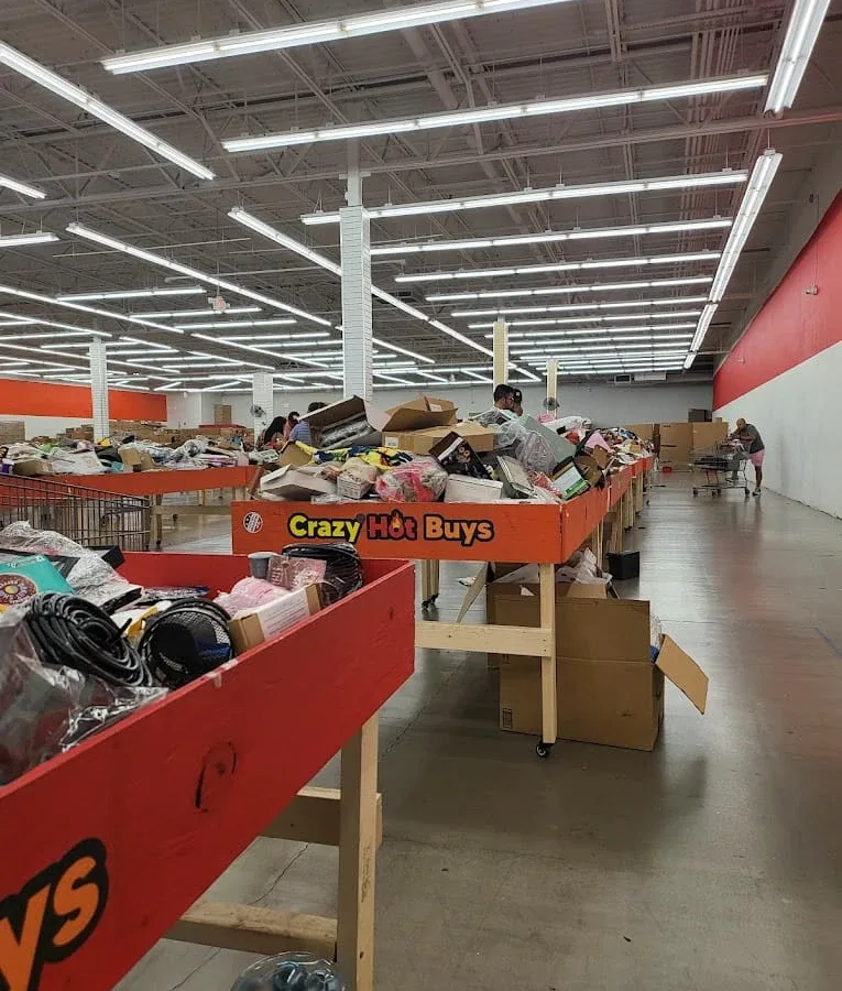 Crazy Hot Buys interior merchandise display - discount store in orlando, florida.
