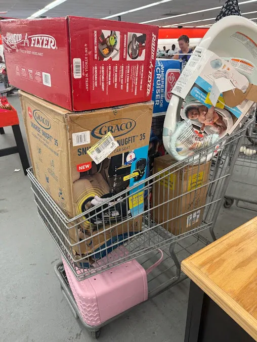Crazy Hot Buys interior merchandise display - discount store in st petersburg, florida.