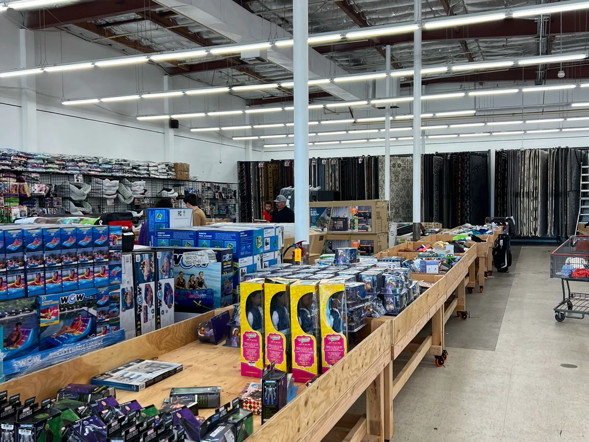 Dahdoul Textiles Inc interior merchandise display - store in west covina, california.