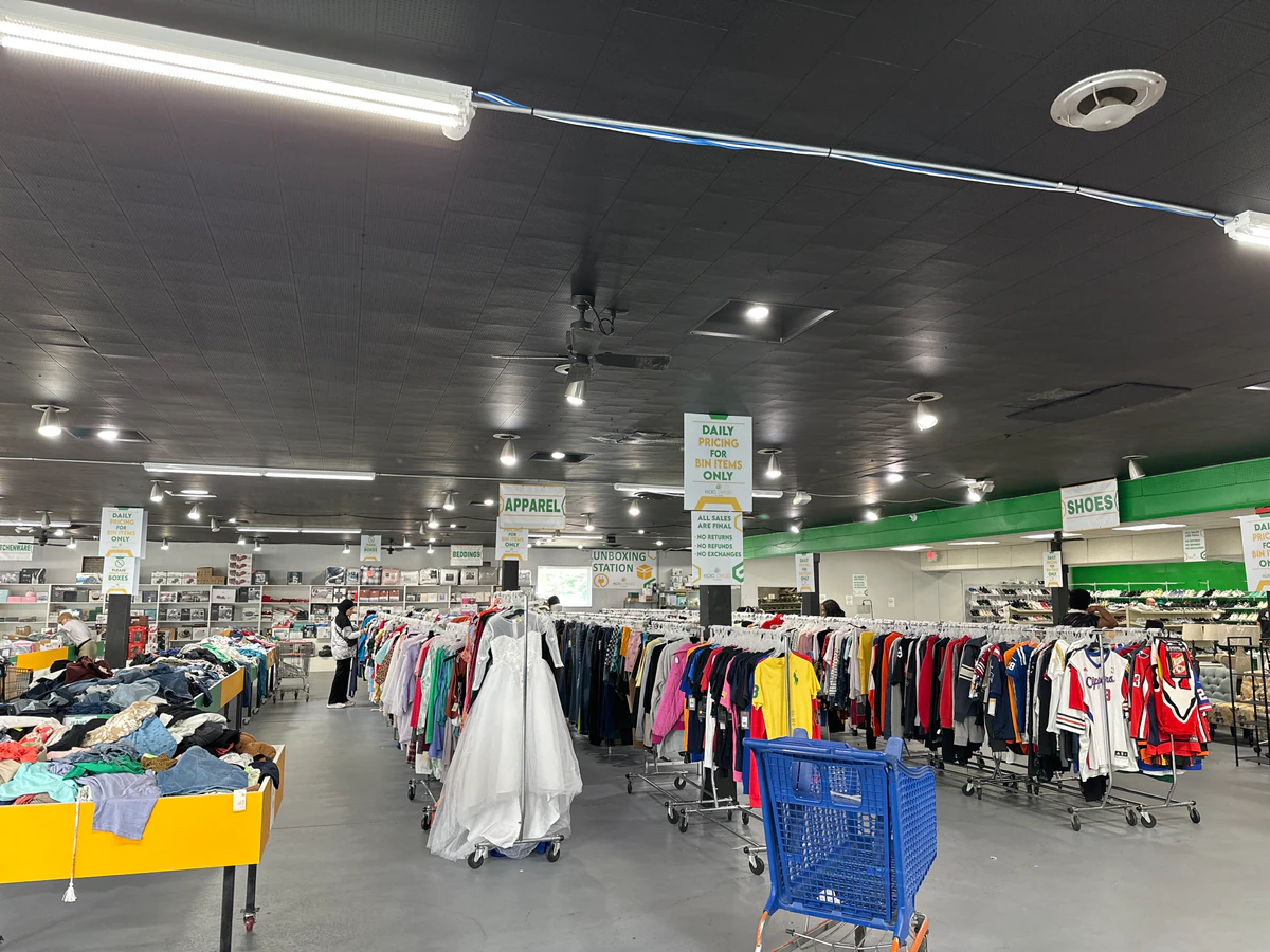 Epic Deals of Livonia interior merchandise display - discount store in livonia, michigan.