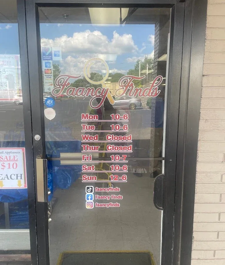 Faancy Finds interior merchandise display - bin store in morrow, georgia.