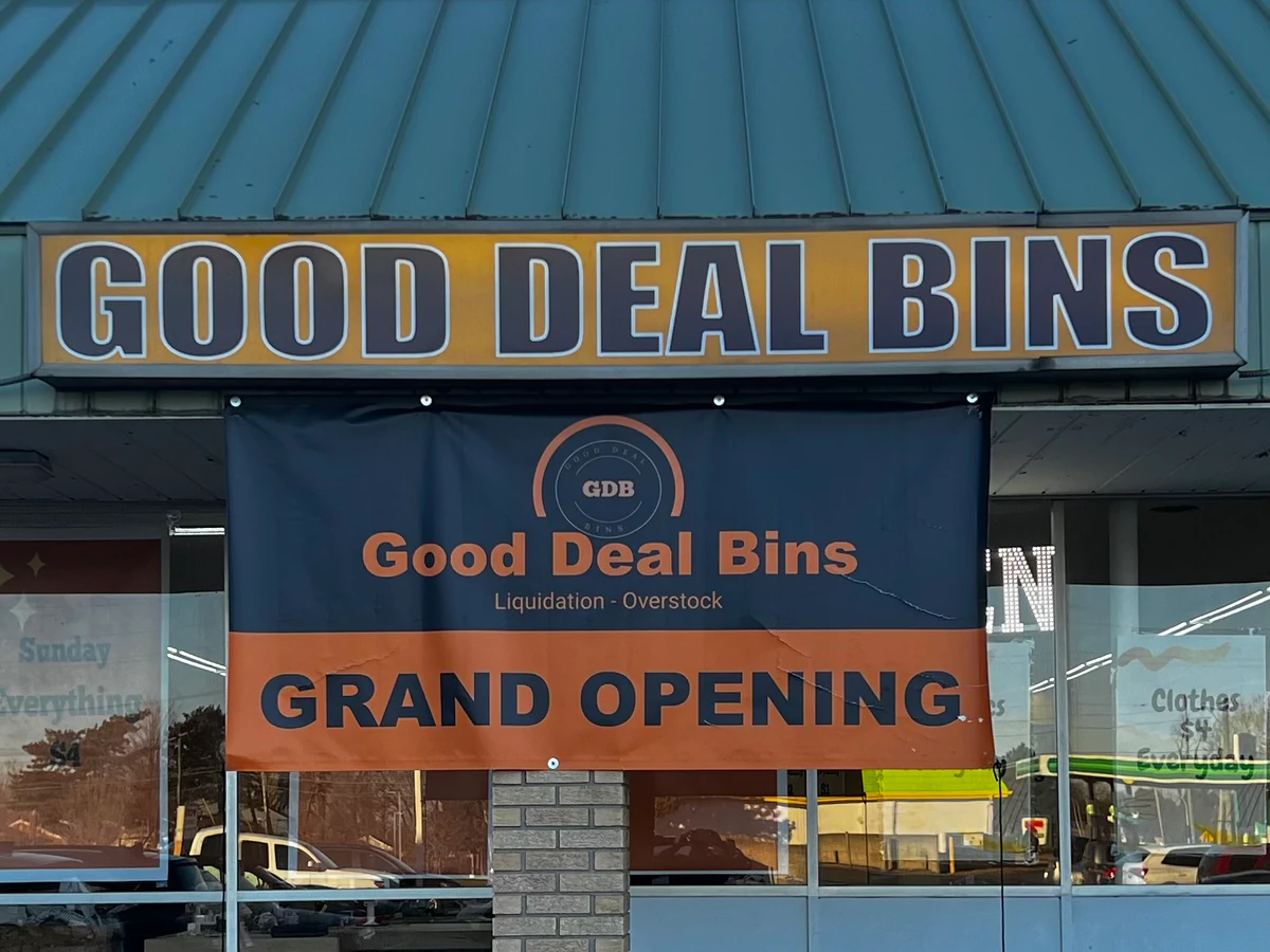 Good Deal Bins interior merchandise display - store in westland, michigan.
