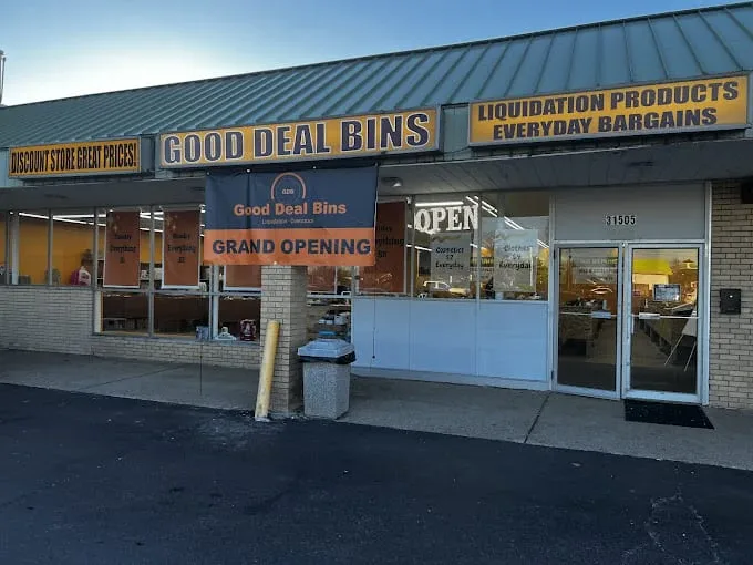 Good Deal Bins interior merchandise display - store in westland, michigan.