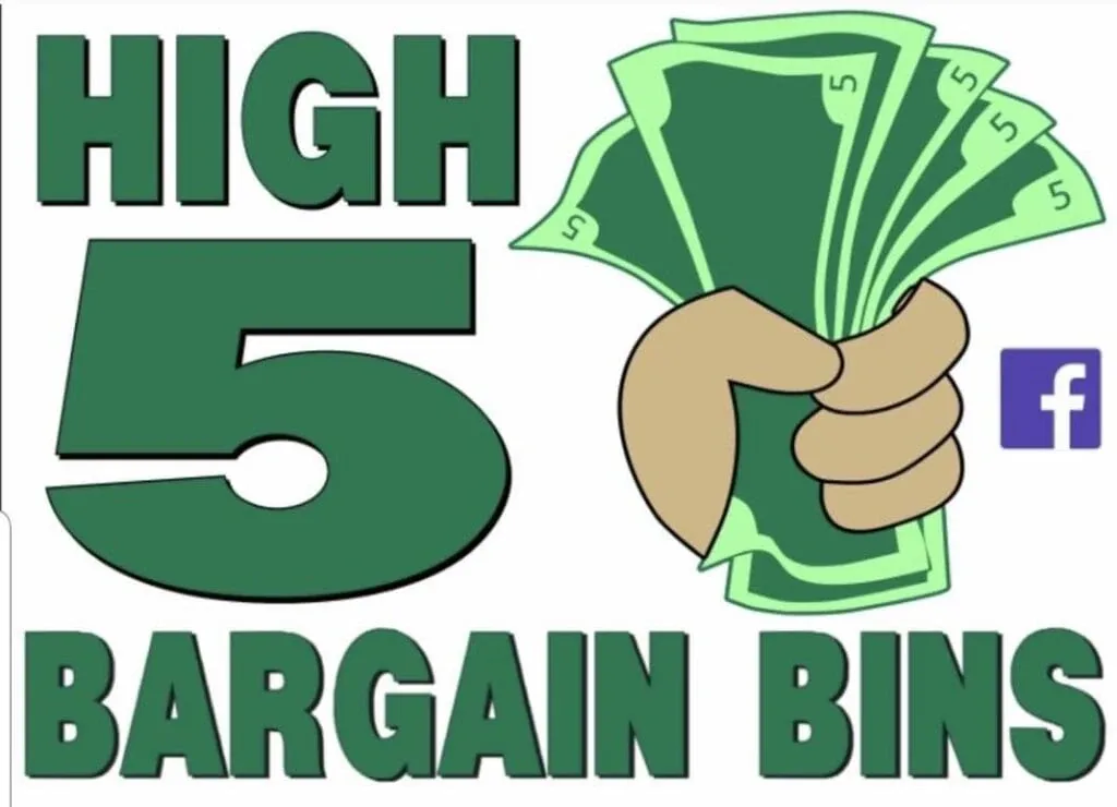 High 5 Bargain Bins of Scottsboro interior merchandise display - store in scottsboro, alabama.
