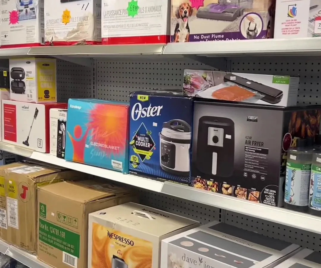 Jax Bargain Center interior merchandise display - bin store in jacksonville, florida.