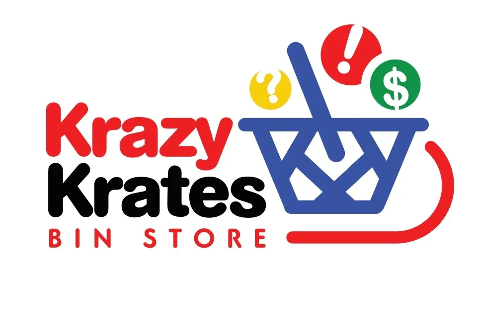 Krazy Krates interior merchandise display - discount store in ankeny, iowa.